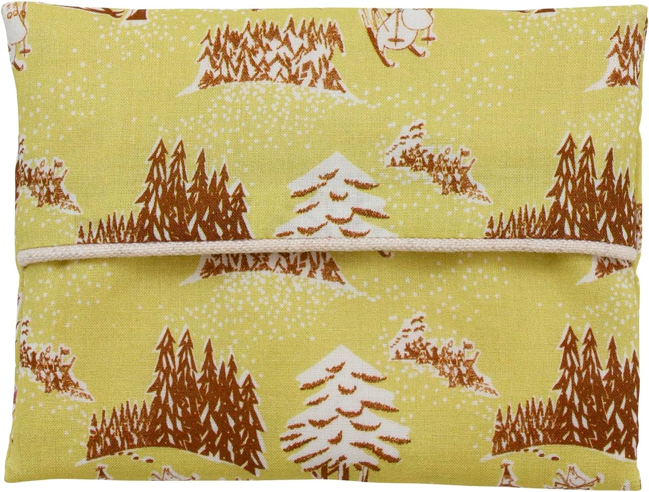 Quarter Report (Moomin) Moomin Pocket Tissue Case, Cloth Mobile Phone, Various Forest Cloud, Approx. W 4.9 X H 3.7 Inches (12.5 X 9.5 Cm), Made in Japan - Little Me Polka Dots Indigo image number 7