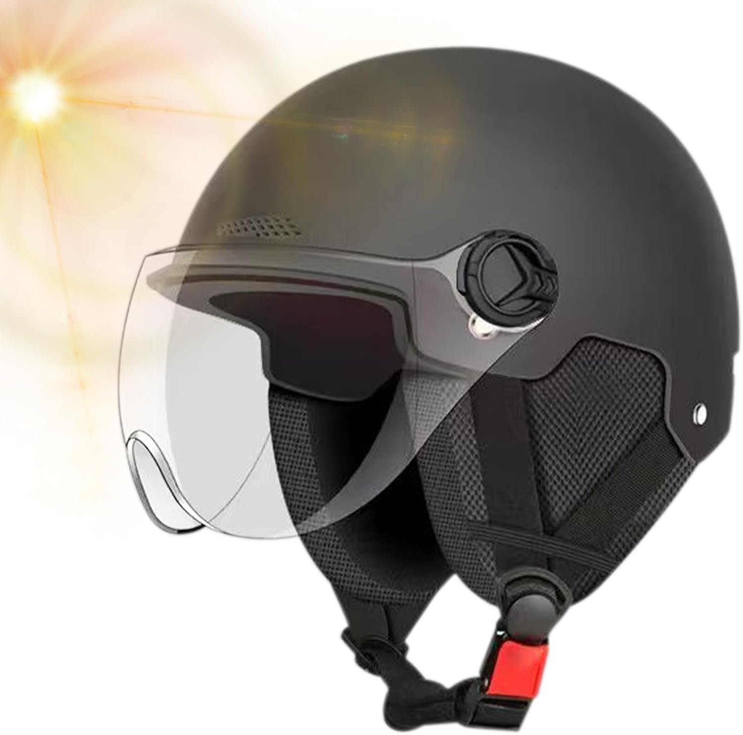 Adult Electric Scooter Helmet with Ear Protection for Men and Women, Bicycle Helmet with Visor, Lightweight Electric Bikes Helmets for Scooter, Skateboard, Motorcycles image number 1