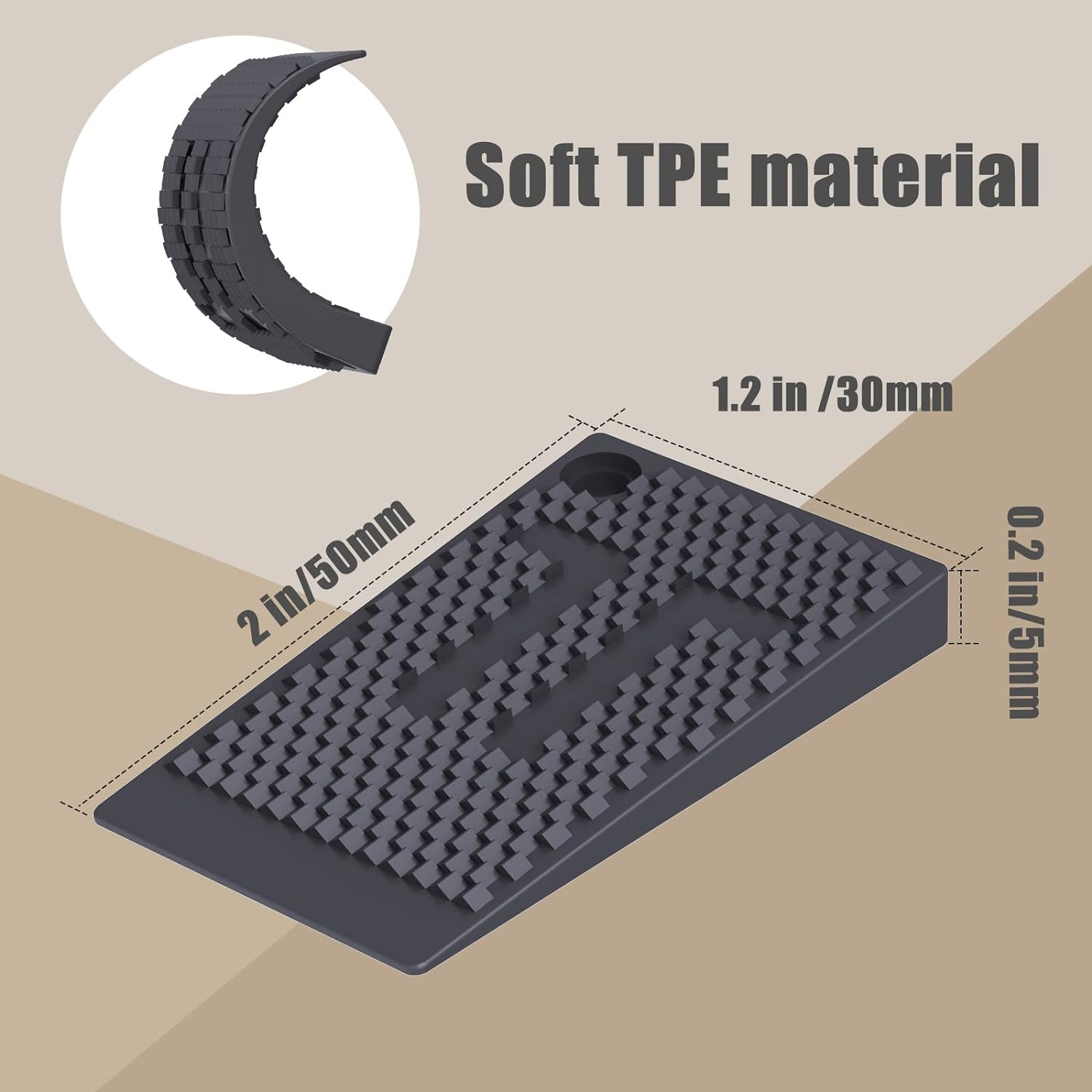 40 Pcs Furniture Leveling Wedge, Plastic Shims, Rubber Feet for Leveling, Table Leg Leveler, Furniture Pads, Table Shims, Durable, Non-Slip, Stackable image number 2