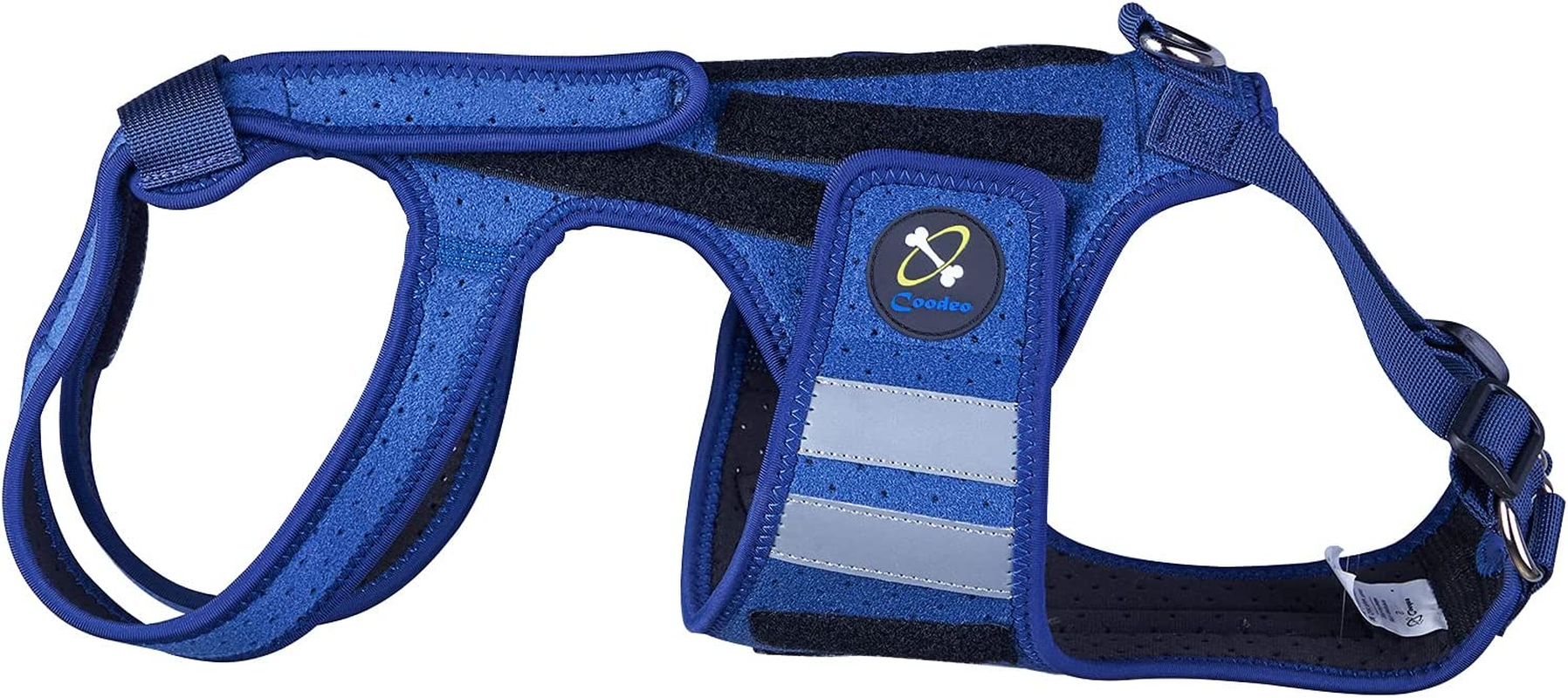 Coodeo Dog Back Brace for Dogs Arthritis, Pet Back Bracer for IVDD, Back Protector Helps Pain Relief, Surgical Recovery and Rehabilitation, Dogs Back Disease Prevention. (Blue,Xx-Large)