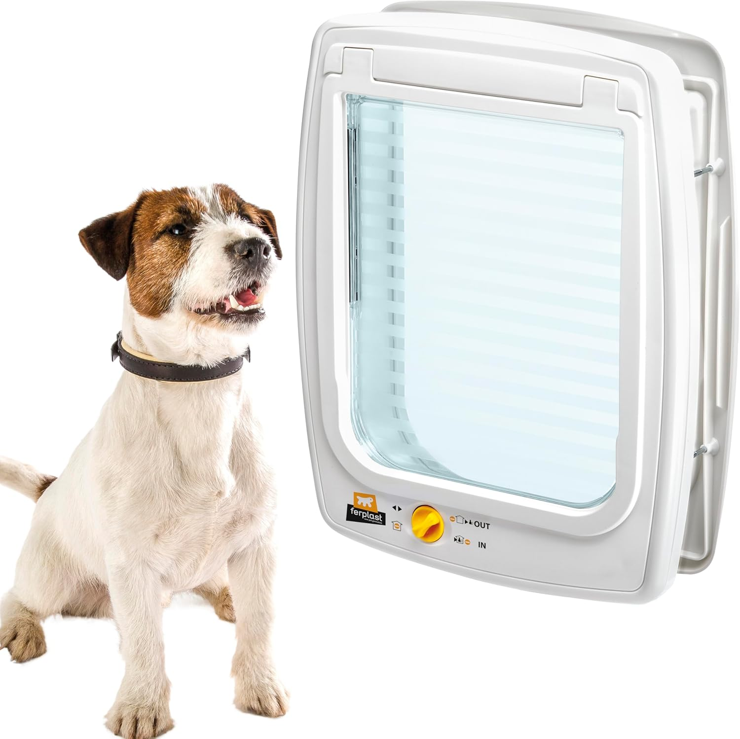 Swing 3 Cat/Small Dog Doors 4 Way Control, Brown image number 2