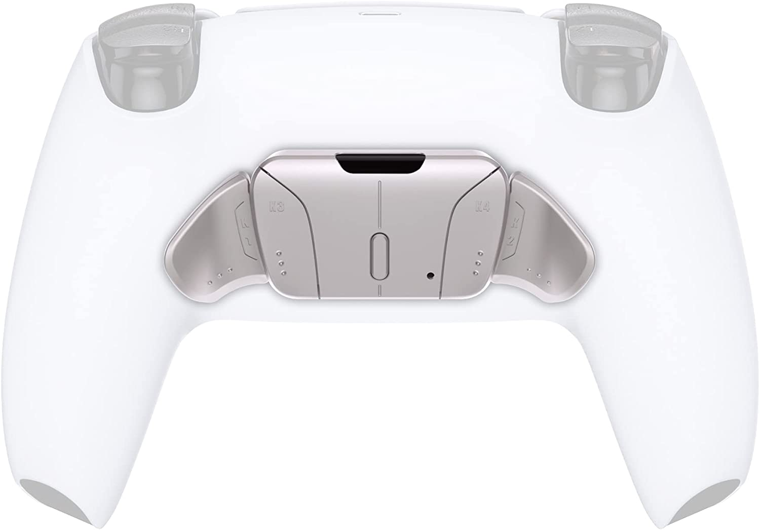 Turn Rise & RISE4 to RISE4 RMB Kit &ndash; Silver Real Metal Buttons (RMB) Version K1 K2 K3 K4 Back Buttons Housing & Remap PCB Board for PS5 Controller Extremerate Rise & RISE4 Remap Kit
