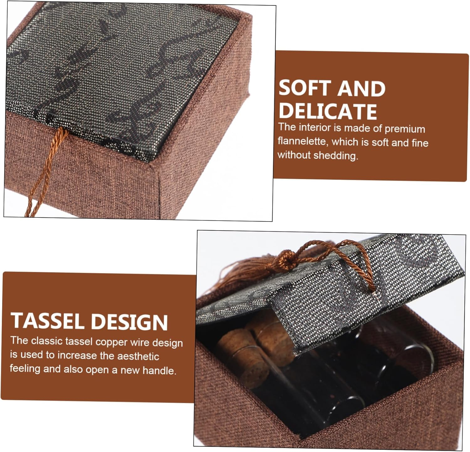 IMIKEYA Baby Tooth Holder and Fetal Hair Storage Box Set, Small Keepsake Organizer for Newborns, Kids Tooth Collection Case Random Sticker Design, 3Pcs Memorial Storage Kit image number 2