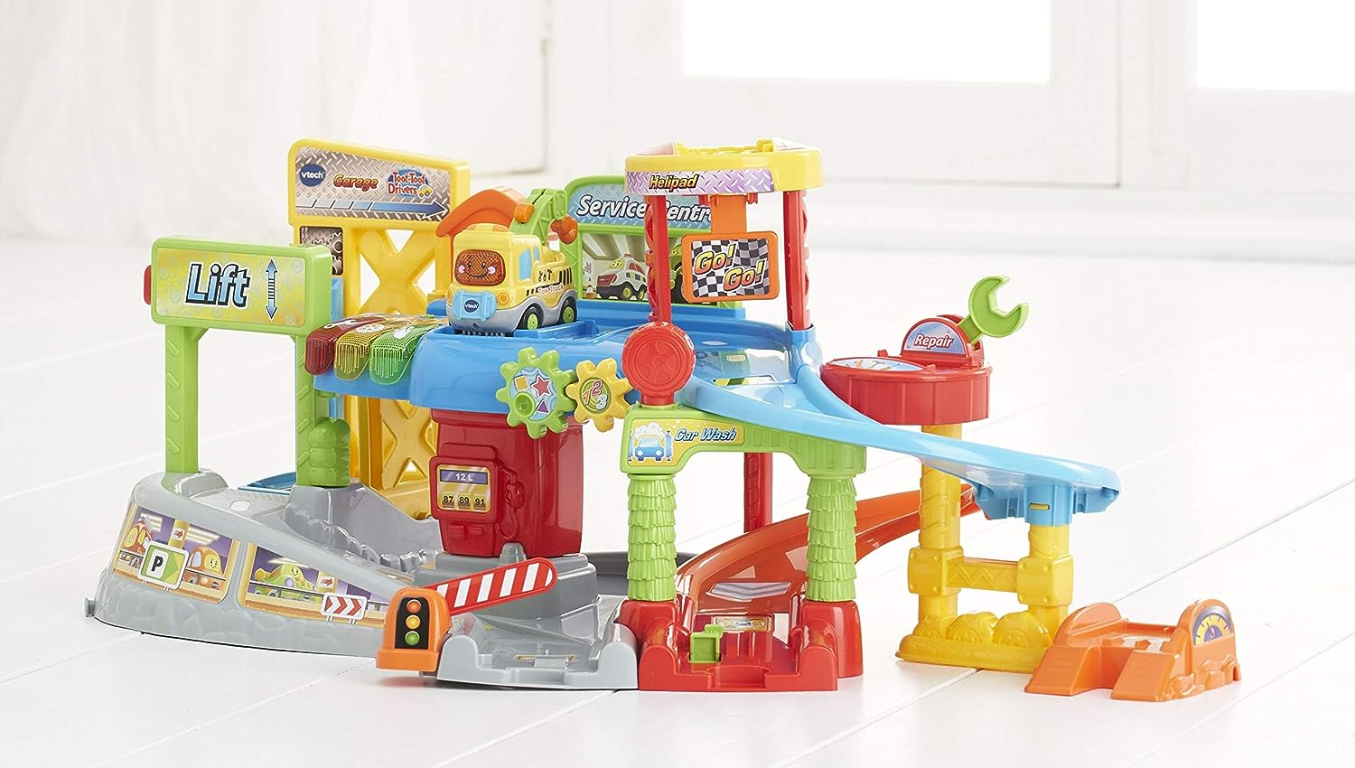 Vtech Toot-Toot Drivers Garage - Interactive Car Garage Playset for Kids - 512703 - Multicoloured