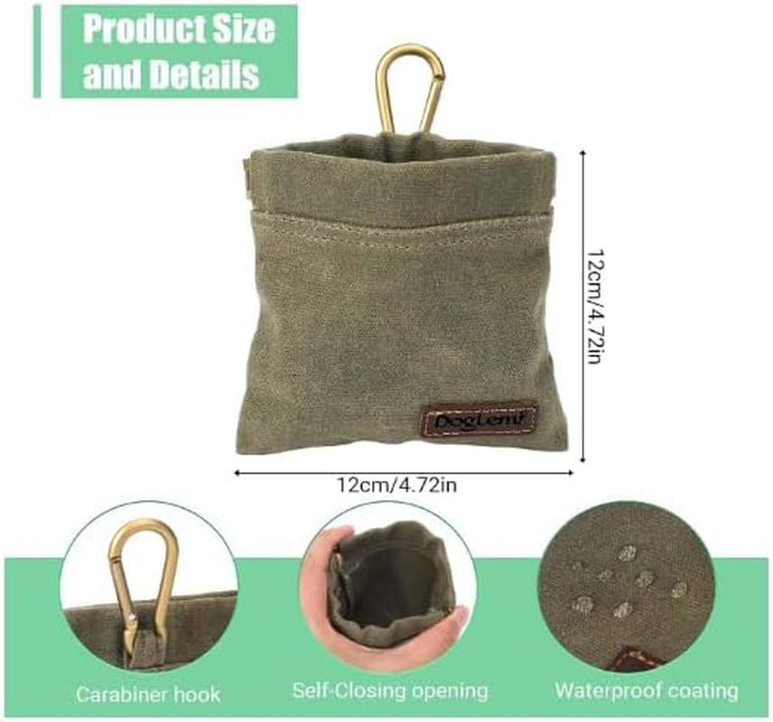 Dog Treat Bags Training Pouch Portable Puppy Dog Training Treat Pouch Auto Closing Pet Snack Reward Pocket Dog Food Dispenser Treat Pouches for Pet Training Travel or Outdoor Use image number 5