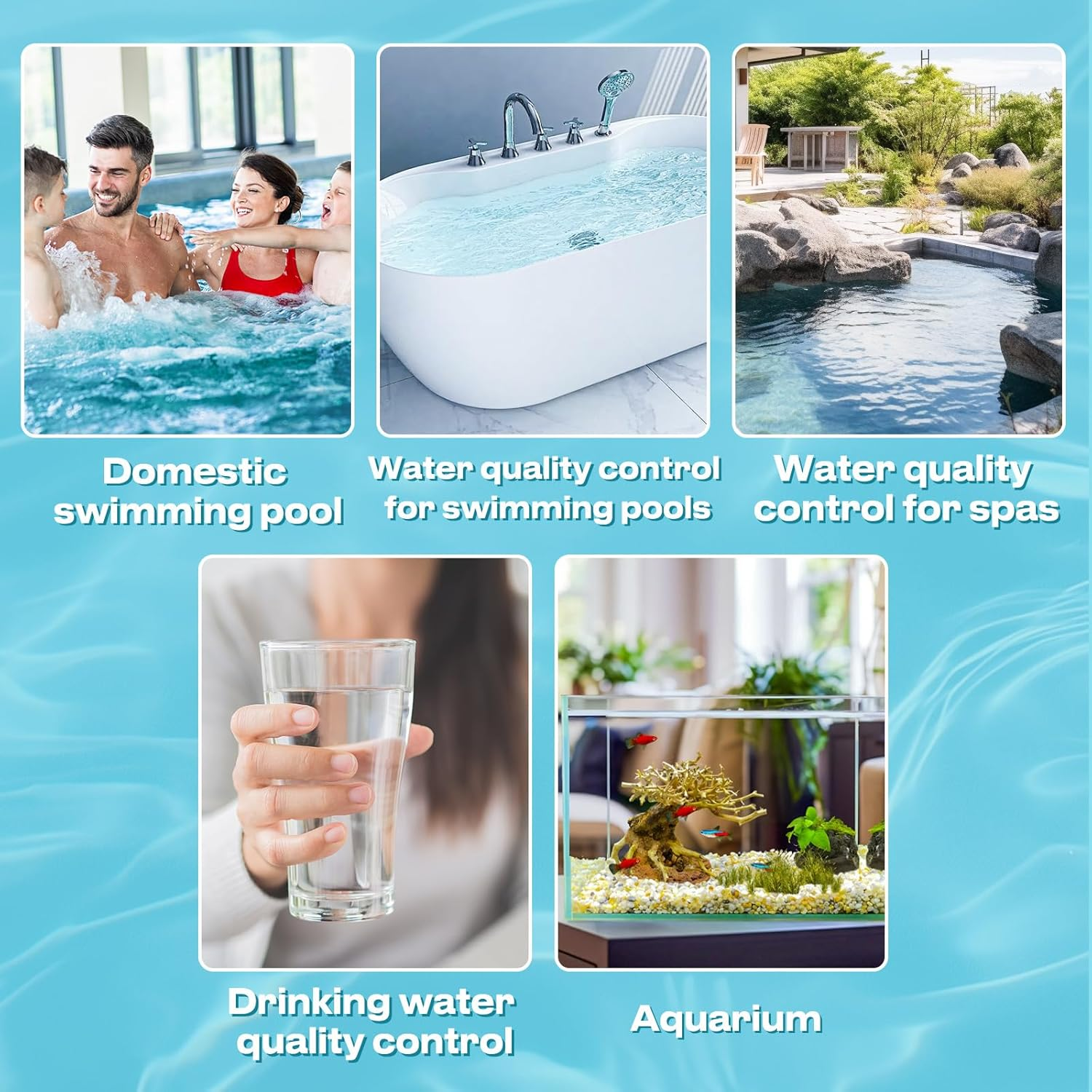 5-In-1 Pool and Spa Test Strips for Accurate Analysis of Ph, Chlorine, Bromine, Alkalinity and Cyanuric Acid with Fast Results and 50 Easy-To-Use Strips for Clear and Safe Water image number 3