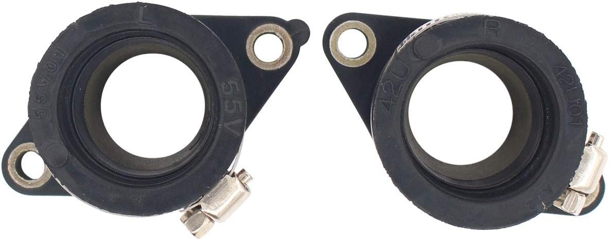MOTOKU Pack of 2 Left Right Carburetor Carb Intake Manifold Boot Holder for Yamaha TT350 XT350 Motorcycle image number 2