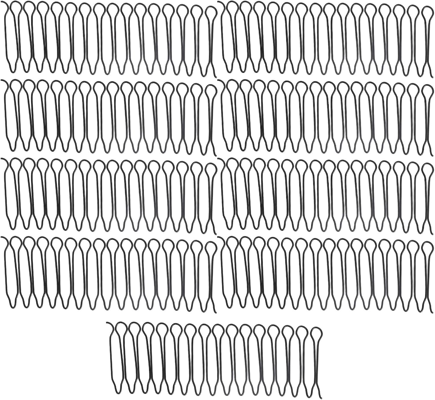 Sonew Pack of 9 U-Shaped Hair Finishing Combs, Stretchy, Invisible, Flexible, Hair Fork Clip for Updos, Hair Side Combs, Hair Finish Fixer Clips for Women and Girls image number 2