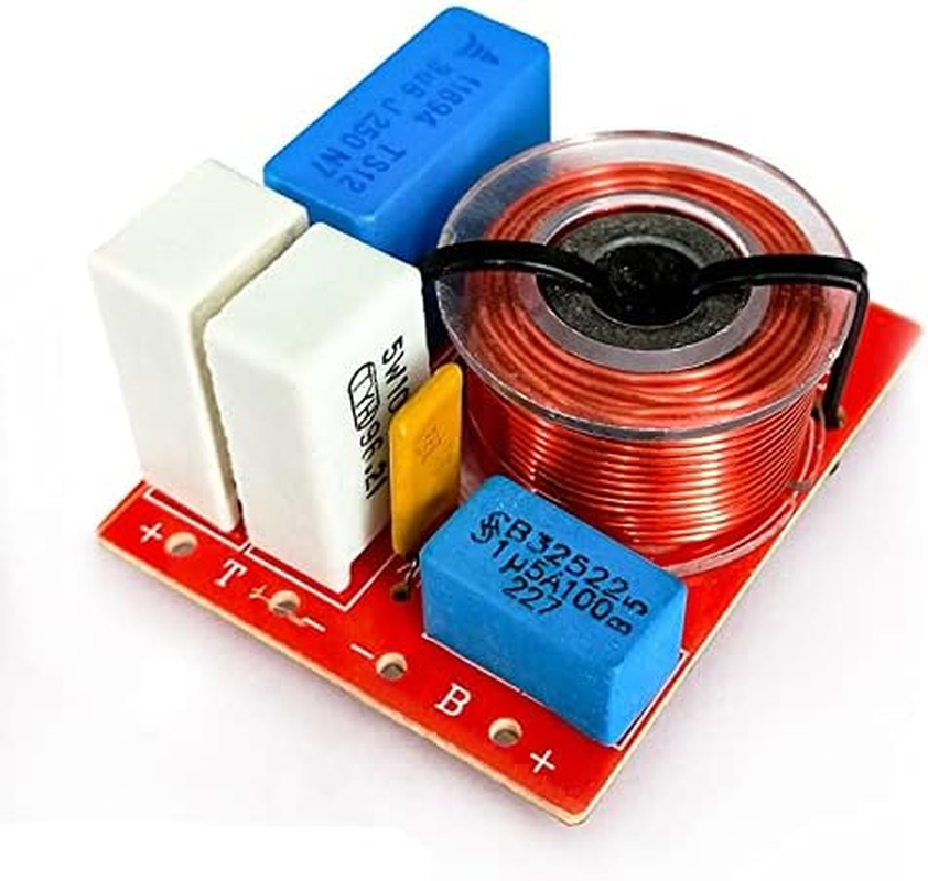 HOOCI 2PCS 2 Way 60W Home Theater Hifi Stereo DIY Audio Crossover Filters Speaker Treable Bass Frequency Dividers image number 2