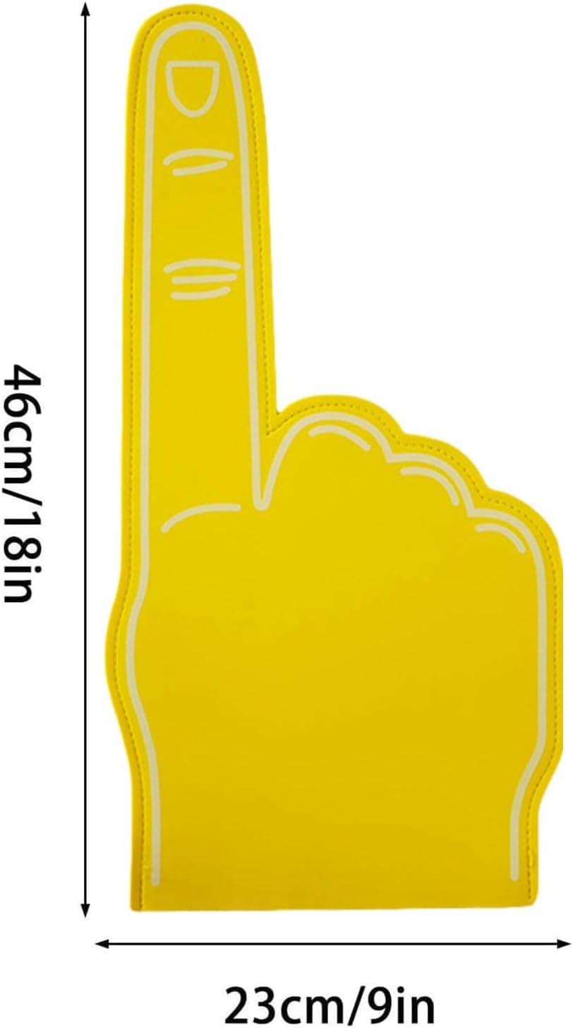 Giant Foam Finger | Single Finger Cheer Gloves | Cheerleading Foam Hand, 18-Inch Foam Finger, Blank Foam Finger, Number 1Foam Hand, Custom Foam Finger for Sports Event Games Celebration image number 3
