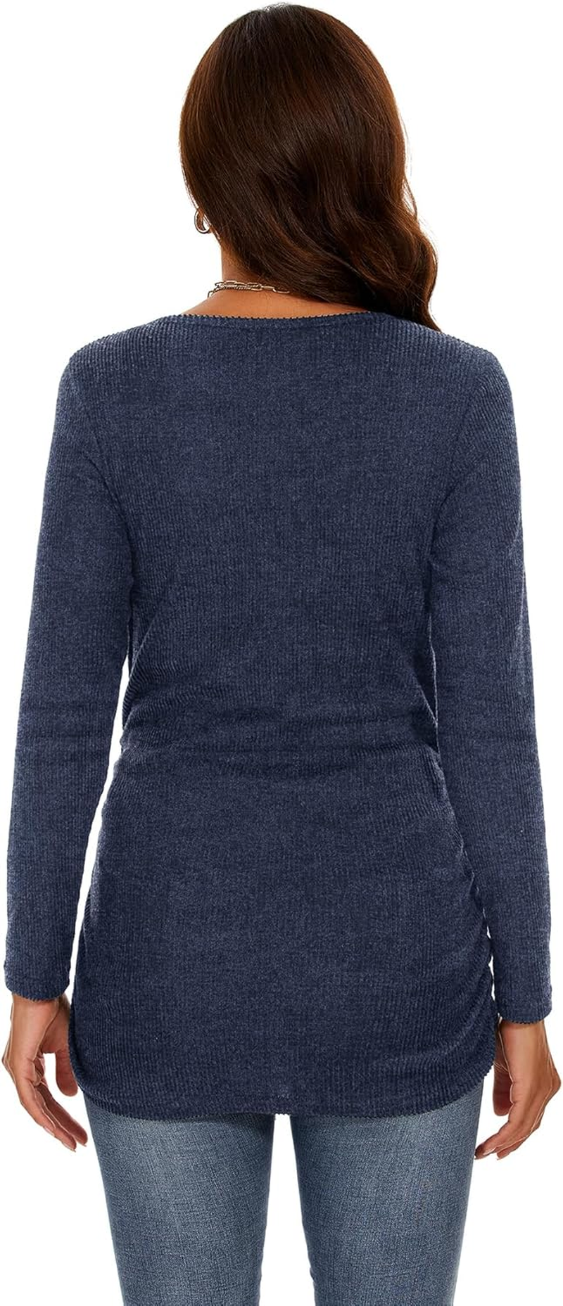 Smallshow Women'S Maternity Sweater Shirt Long Sleeve Pregnancy Top Clothes image number 3