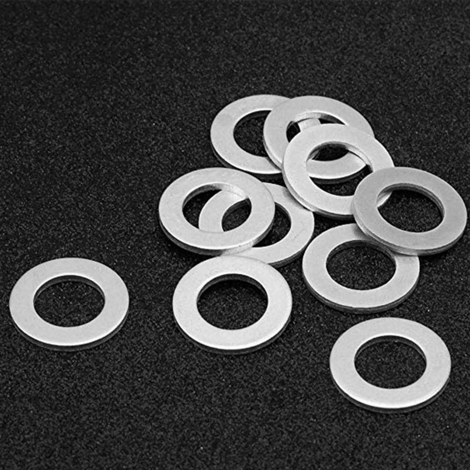50PCS Aluminum Crush Washers Car Flat Sealing Gaskets Oil Sump Plug Washer Drain Plug Gaskets Plate Rings 20Mm OD 14Mm ID 1.5Mm Thickness image number 5