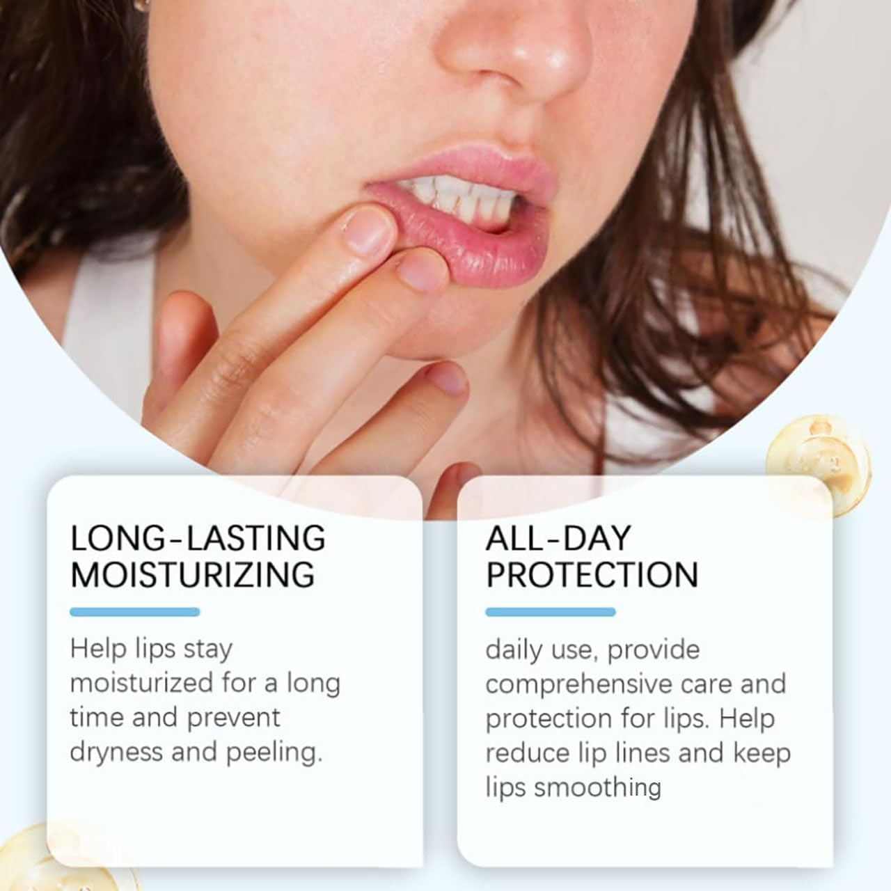 JINSHANE Lip Serum, Jinshane Lip, Jinshane Lip Brightening, Jinshane Dark Lip Treatment, Lip Fresh Treatment Remove Dark Lip, Lip Balms Moisturizer Nourishing Essence (6Pcs) - 1Pcs image number 6