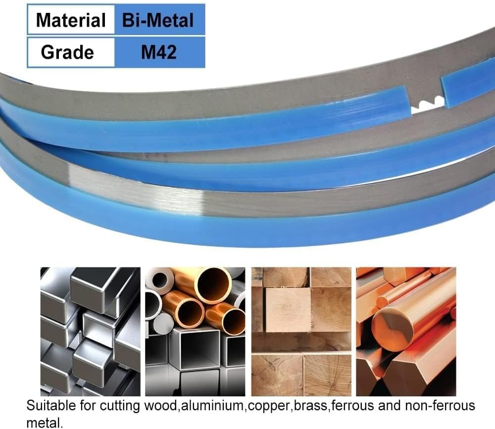 Pack of 4 Saw Blades Bi-Metal M42 1140 X 13 X 0.6 Mm Stainless Steel 10/14 TPI for G&uuml;de MBS 105 V Band Saw Blade Metal Band Saw Blade image number 4