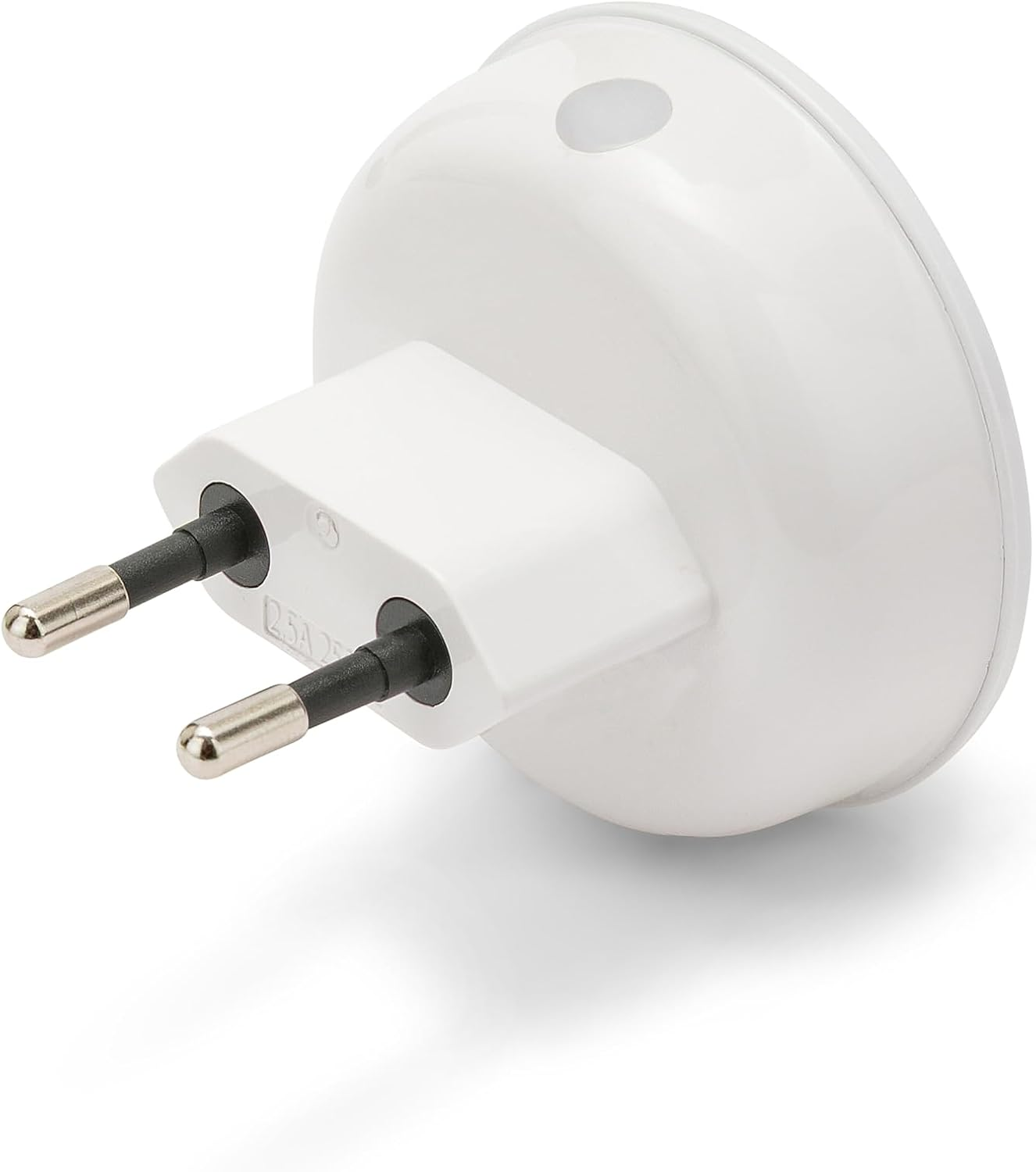 Velamp IL28NG LED Night Light with Pressure Switch - 3000K Warm Light - One-Touch On/Off - Compact Design for Kids Room, Hallway and Bedroom