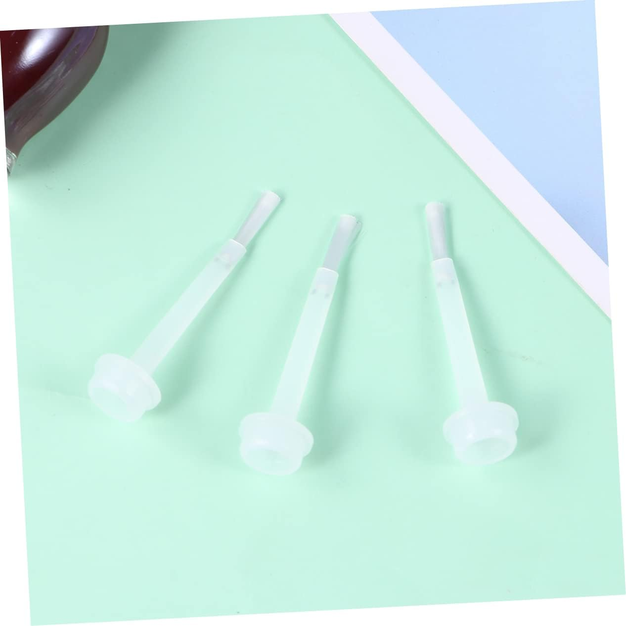 IWOWHERO Nail Varnish Replacement Brushes White Liquid Dip Powder Brush for Efficient Manicure Nail Dipping Powder Kit Durable Portable Replacement image number 5