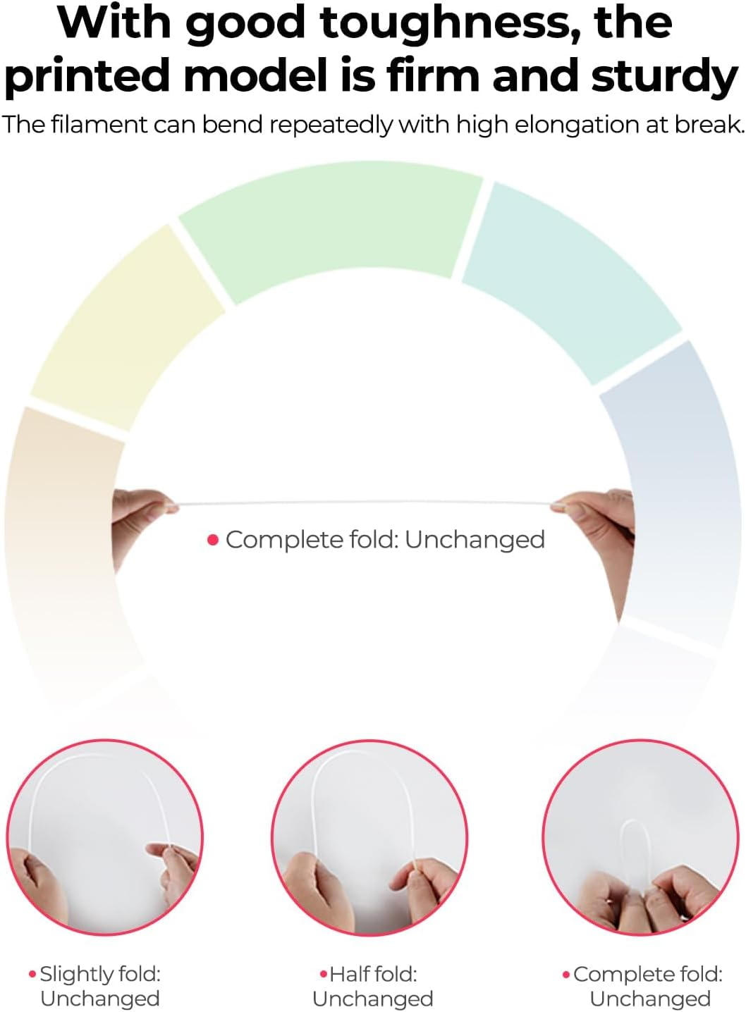 Creality 2 Kg Black & White PETG 1.75Mm Filament, 3D Printer Filament Bundle, Excellent Toughness High Precision, Odorless Non-Toxic Moistureproof, Glossy, Accuracy +/- 0.02Mm image number 3