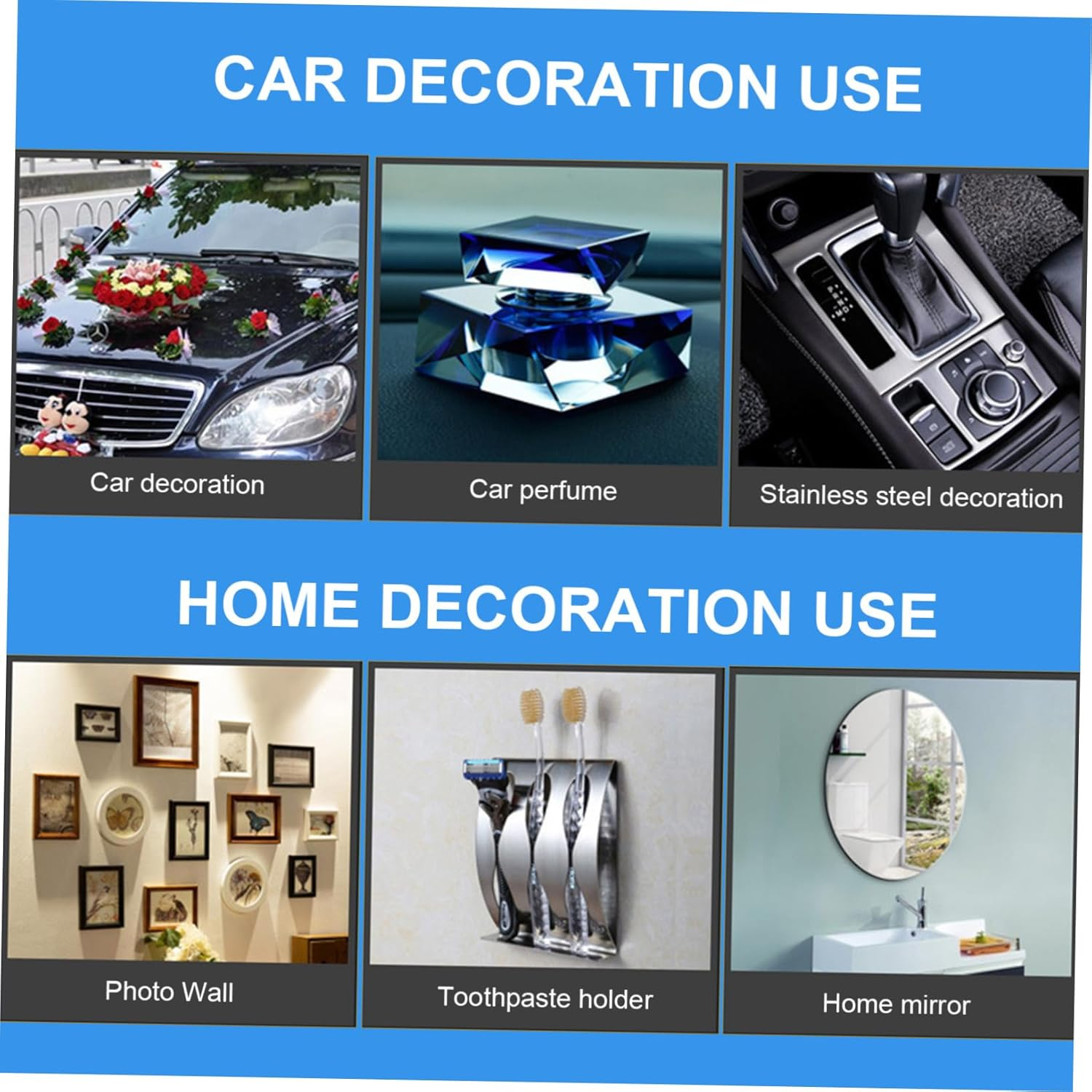 MAGICLULU 20Pcs Heavy Duty Double Sided Adhesive Tape Pads No Trace for Tiles Car Home Office image number 5