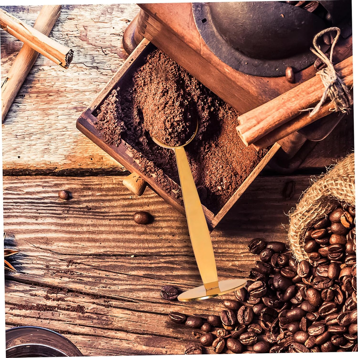 ULTECHNOVO Stainless Steel Coffee Bean Measuring Spoon with Pressed Bottom Dual Head Espresso and Flavor Scoop for Sugar Milk Powder Tea and Seasonings Kitchen Measuring Tool for Precise image number 4