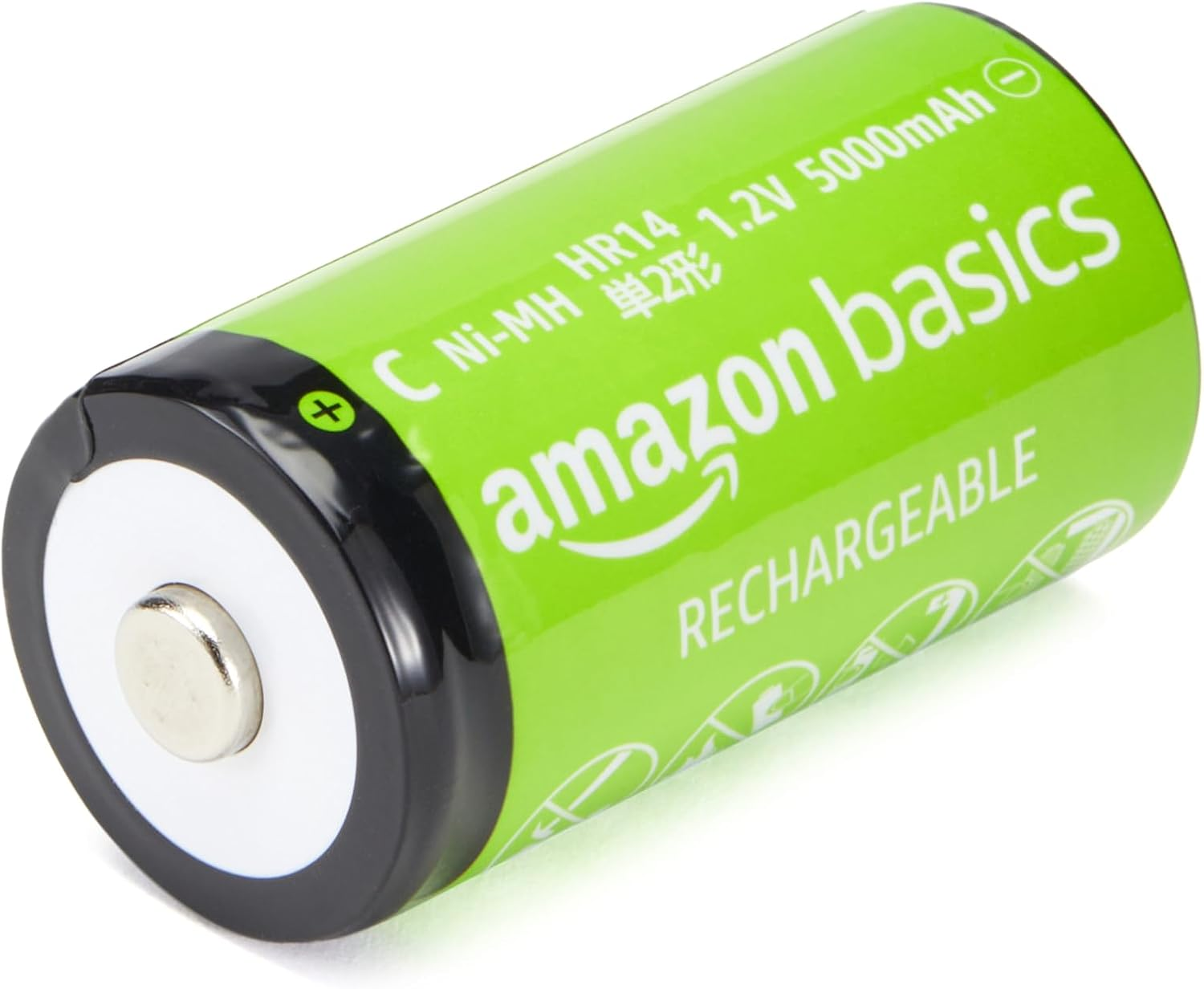 Amazon Basics 4-Pack Rechargeable C Cell Nimh Batteries, 5000 Mah, Recharge up to 1000X Times, Pre-Charged image number 5