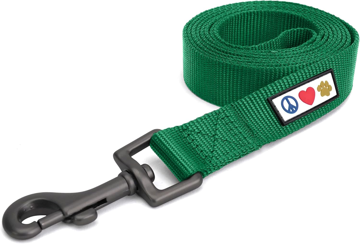 Pawtitas Solid Color Leash Puppy Leash Dog Leash Comfortable Handle Dog Training Leash 6 Ft Dog Leash Medium/Large Lush Green image number 6