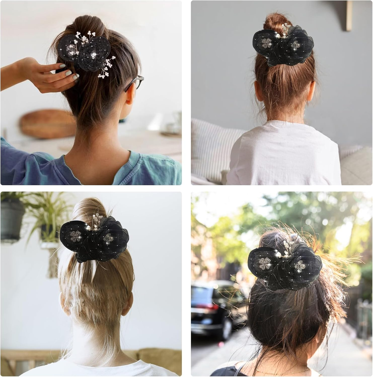 Bun Maker, Hair Bun Maker, Twist Hairstyle Bun Hair Accessories, Hair Bun Maker, Hair Bun Maker, Twist Hair Clip, Braiding Aid Hair for Girls and Women image number 4