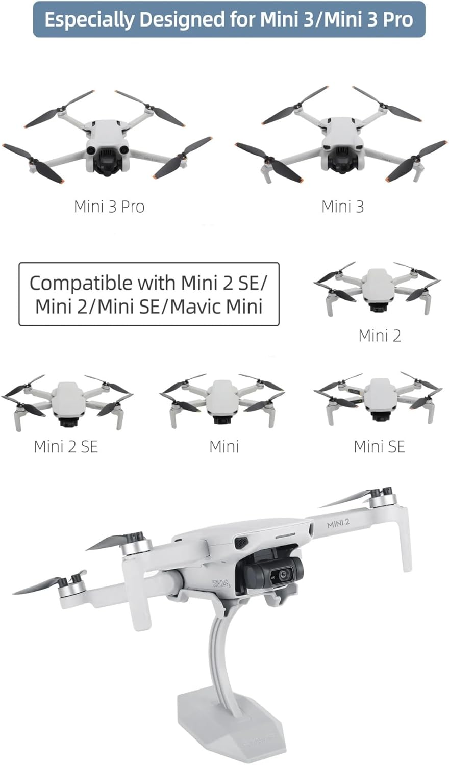 Desktop Display Stand Drone Mount Base Bracket for Mini 3 Pro/Mini 3/Mini 2 Se/Mini 2/Mini Se/Mini Universal Accessories