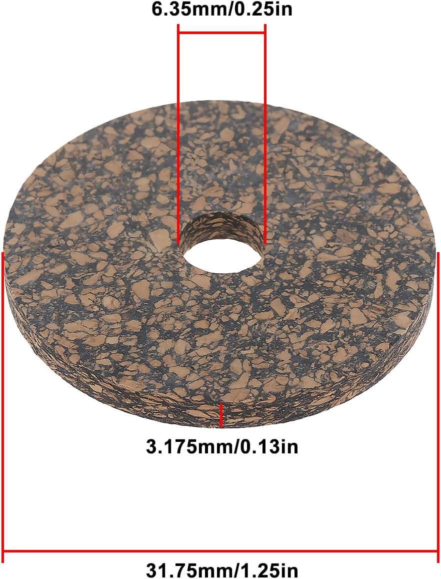 SING F LTD 16Pcs Dark Cork Rings 1/8" Thick for Freshwater Fishing Outdoor Rod Handle Decoration image number 3