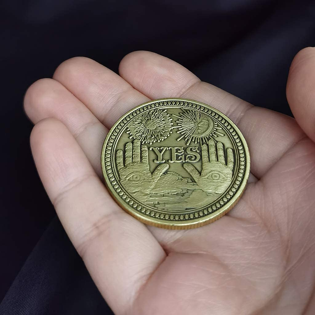 Yes No Challenge Coin Decision Maker Coin (Bronze) image number 2