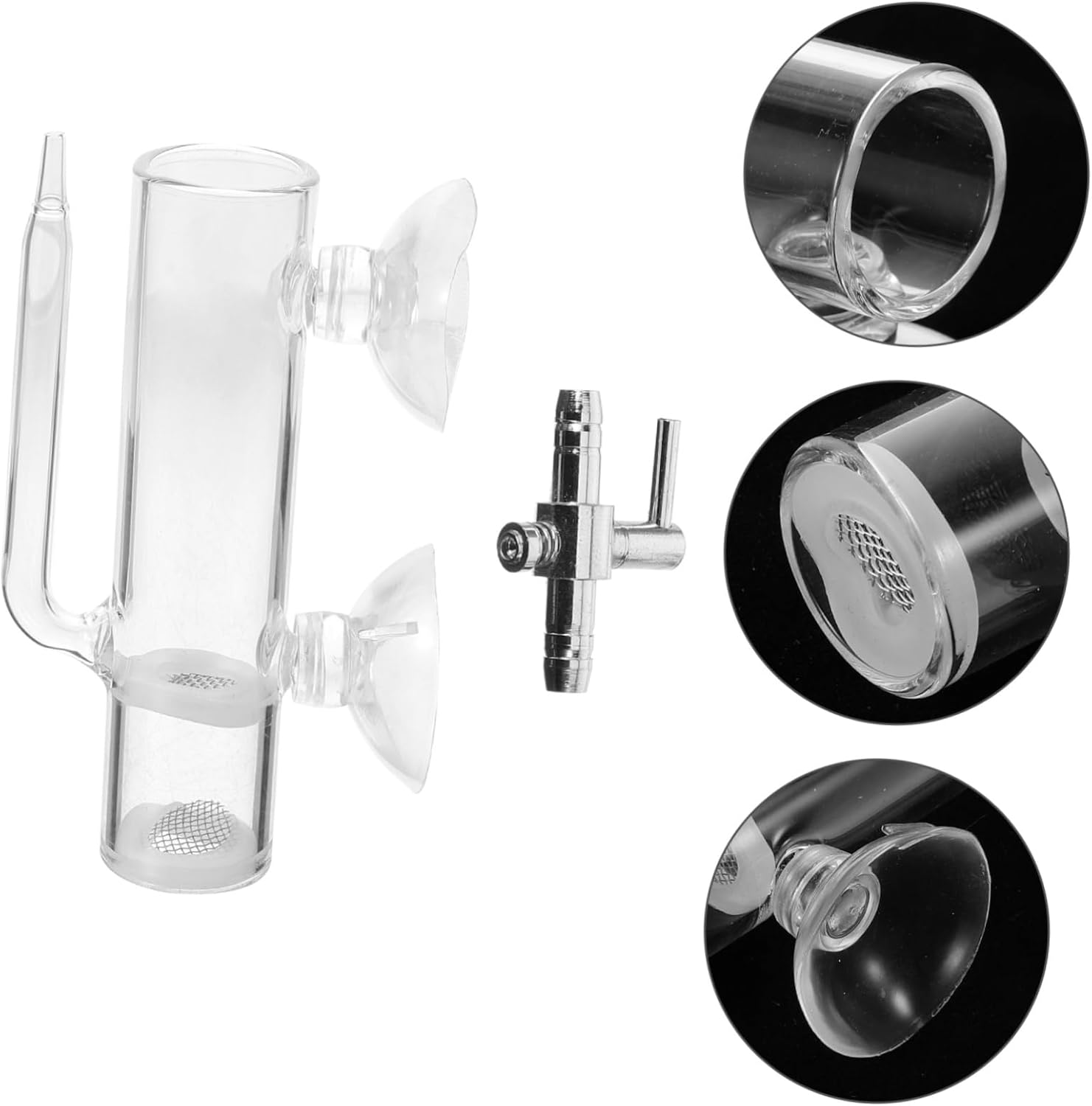 MINAOLULUS Brine Shrimp Hatchery Incubator Box Glass Suction Cup Fish Eggs Hatchery Isolation Tank Aquarium Breeding Container for Ornamental Fish and Aquatic Pets image number 4