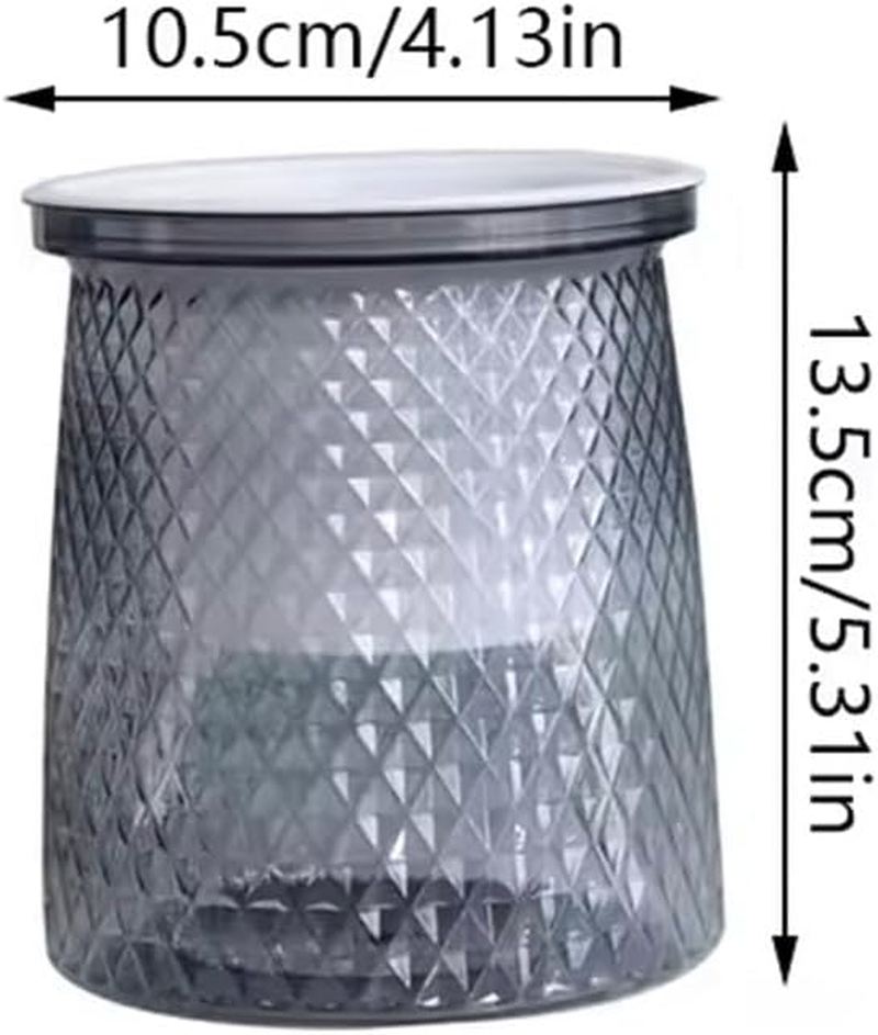 AIMALL 4PCS Self-Watering Hydroponic Planters with Diamond Design - Indoor Plastic Planters for Flowers, Herbs & Small Plants - Automatic Watering System