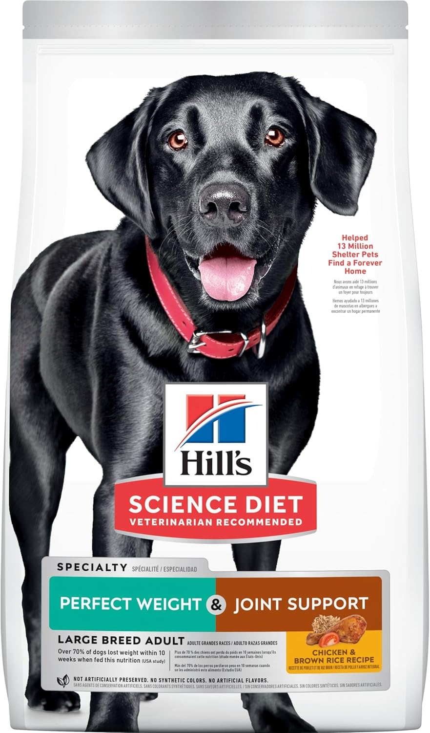 Hill&rsquo;S Science Diet Adult Perfect Weight + Joint Support Large Breed Dry Dog Food 11.3Kg