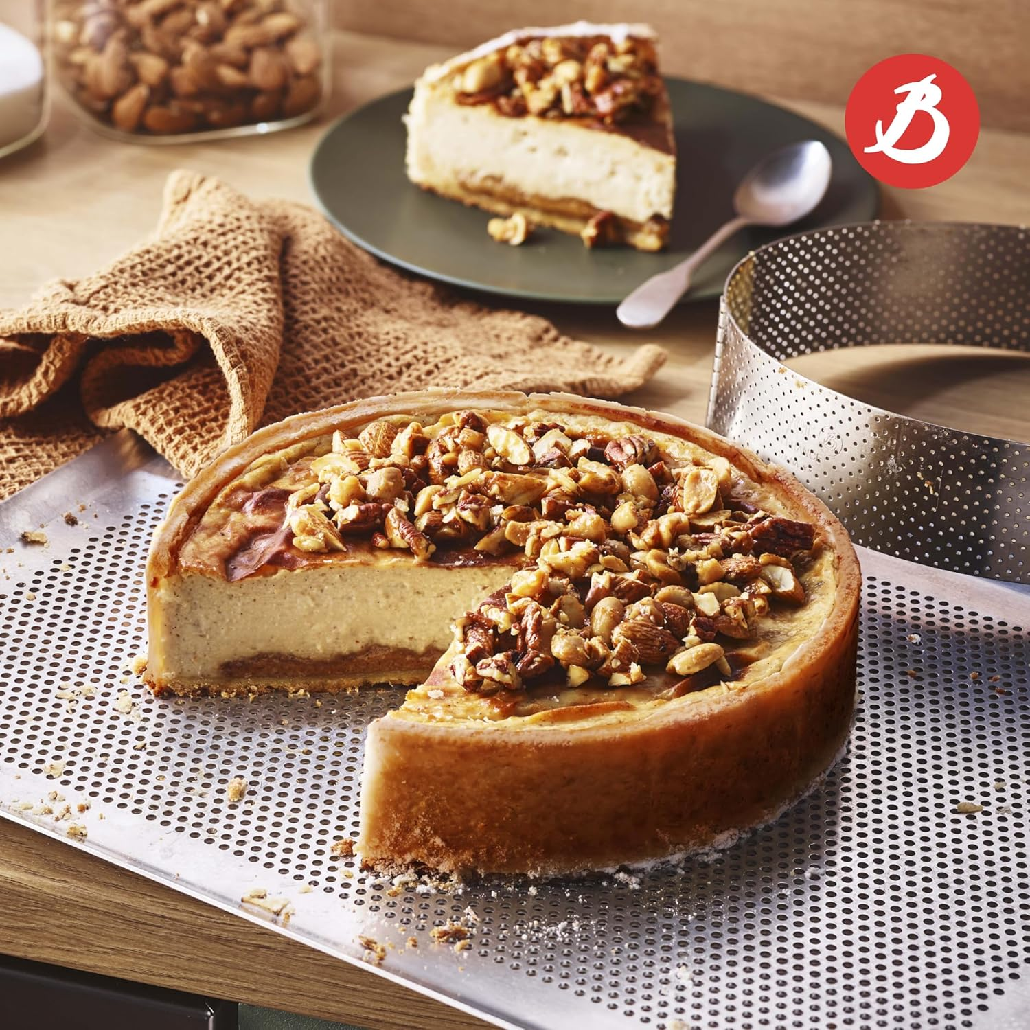 De Buyer Micro-Perforated Plate Pastry-Uncoated Aluminium, Silver, 40 X 30 Cm image number 1