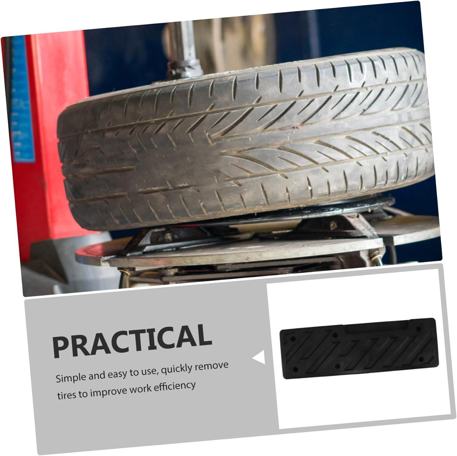 HEALEEP Tire Changer Tools Tire Ramps Pad Wheel Repair Kit Rubber Pad for Automotive image number 4