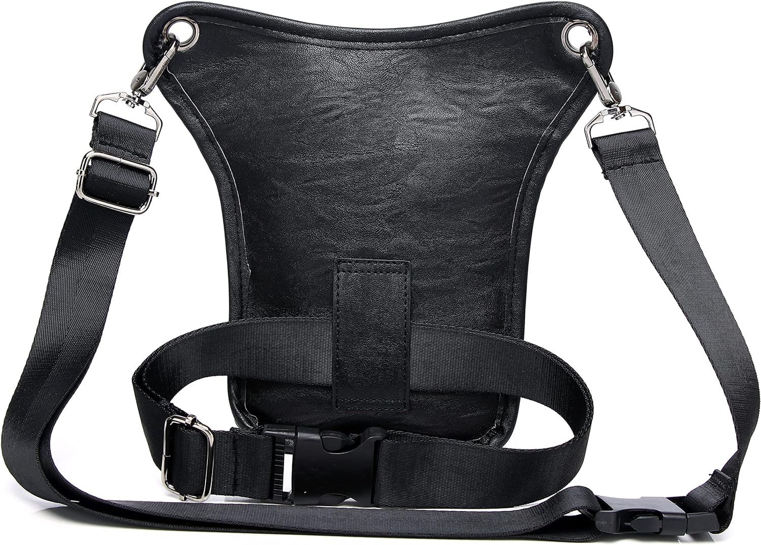 Motorcycle Bag Leather Leg Bag for Women Thigh Bags for Men Motorcycle Bags Drop Leg Holster Leg Pouch Drop Leg Pouch Hip Bag for Men Thigh Holster Women Motorcycle Leg Bag Wallet Waist Bag, Black, Waist Pack image number 2