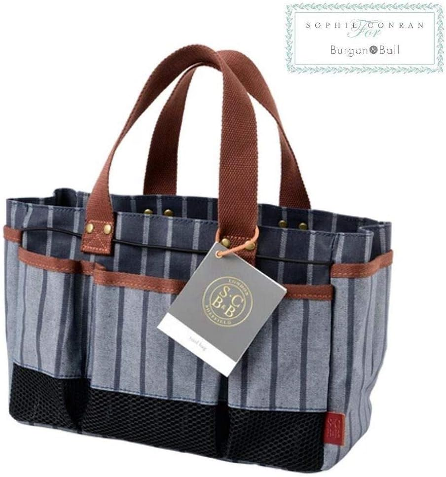 Burgon & Ball Sophie Conran Tool Bag with 8 Pockets - Blue image number 3