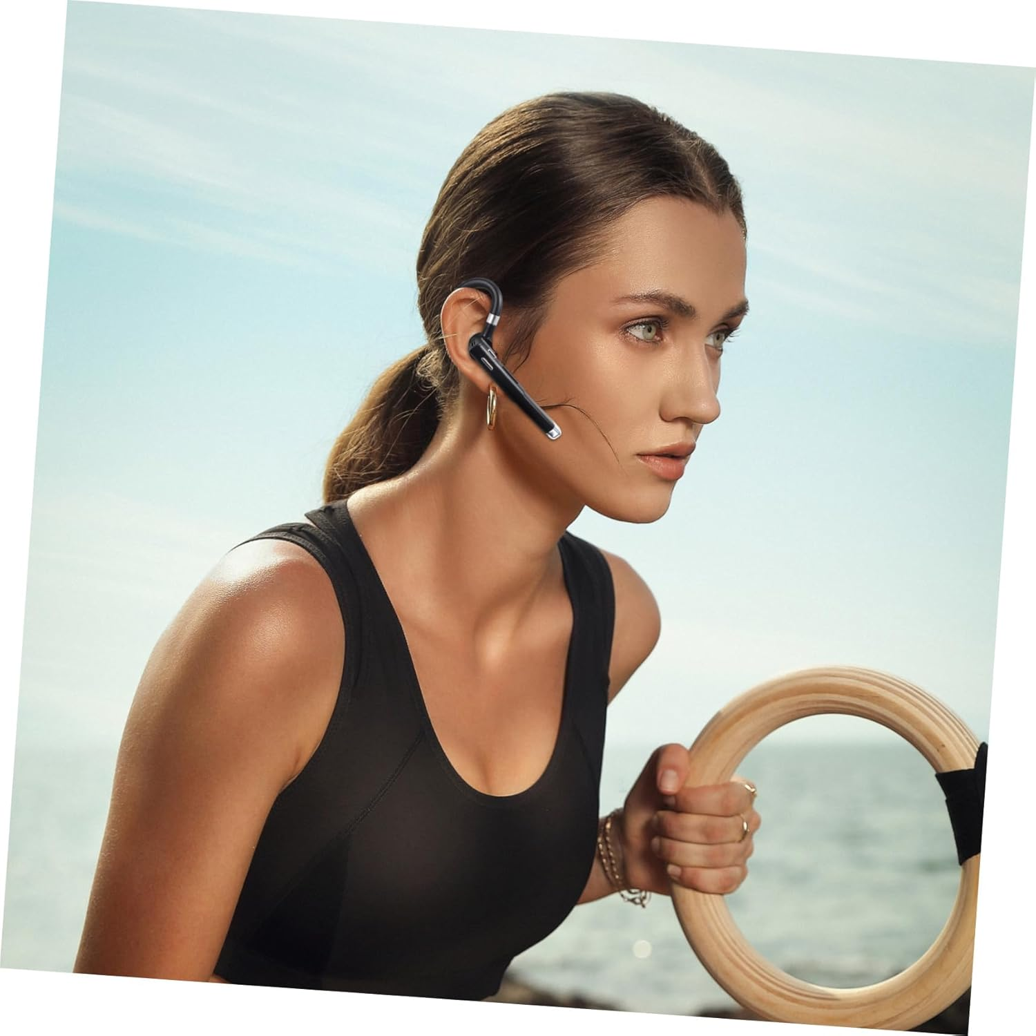 LALAFINA Wireless Wireless Headset Noise Cancelling Earbuds for Business Running Lightweight Comfortable Design for Office and Outdoor Use image number 1