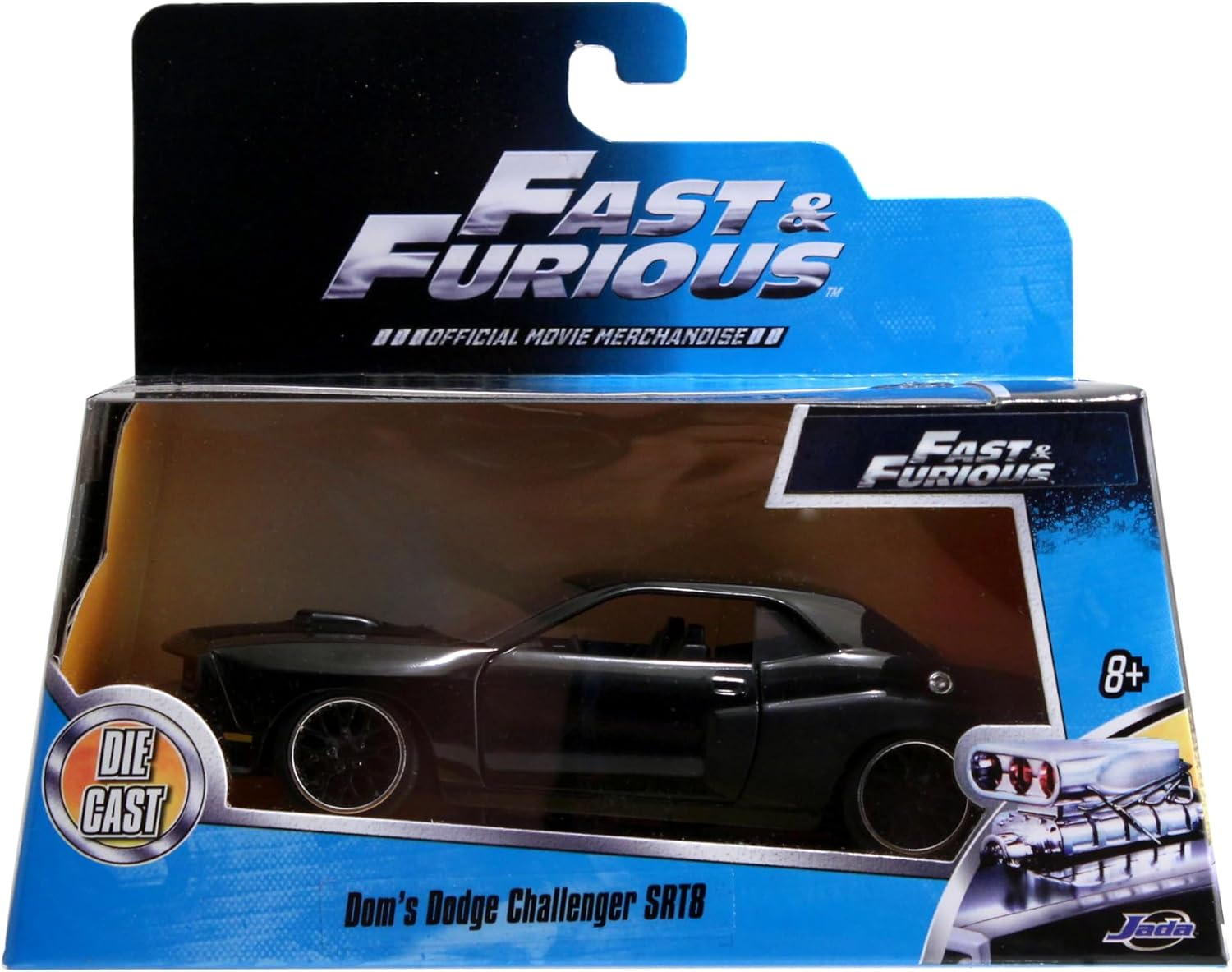 Jada Toys Fast and Furious 2012 Dodge Challenger SRT8 1:32 Scale Hollywood Ride Diecast Vehicle image number 4