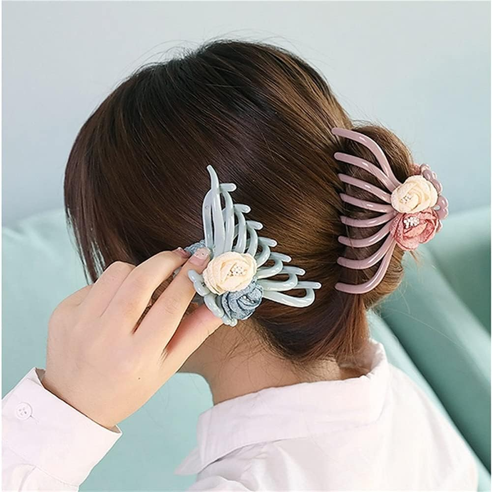 Crystal Hair Accessories,Clips Hairpins,Clip Plate,Hairpins for Women Hair Clips for Hair Women Claw Clip Barrettes Girls Hair Accessories (Color : Blue) image number 4