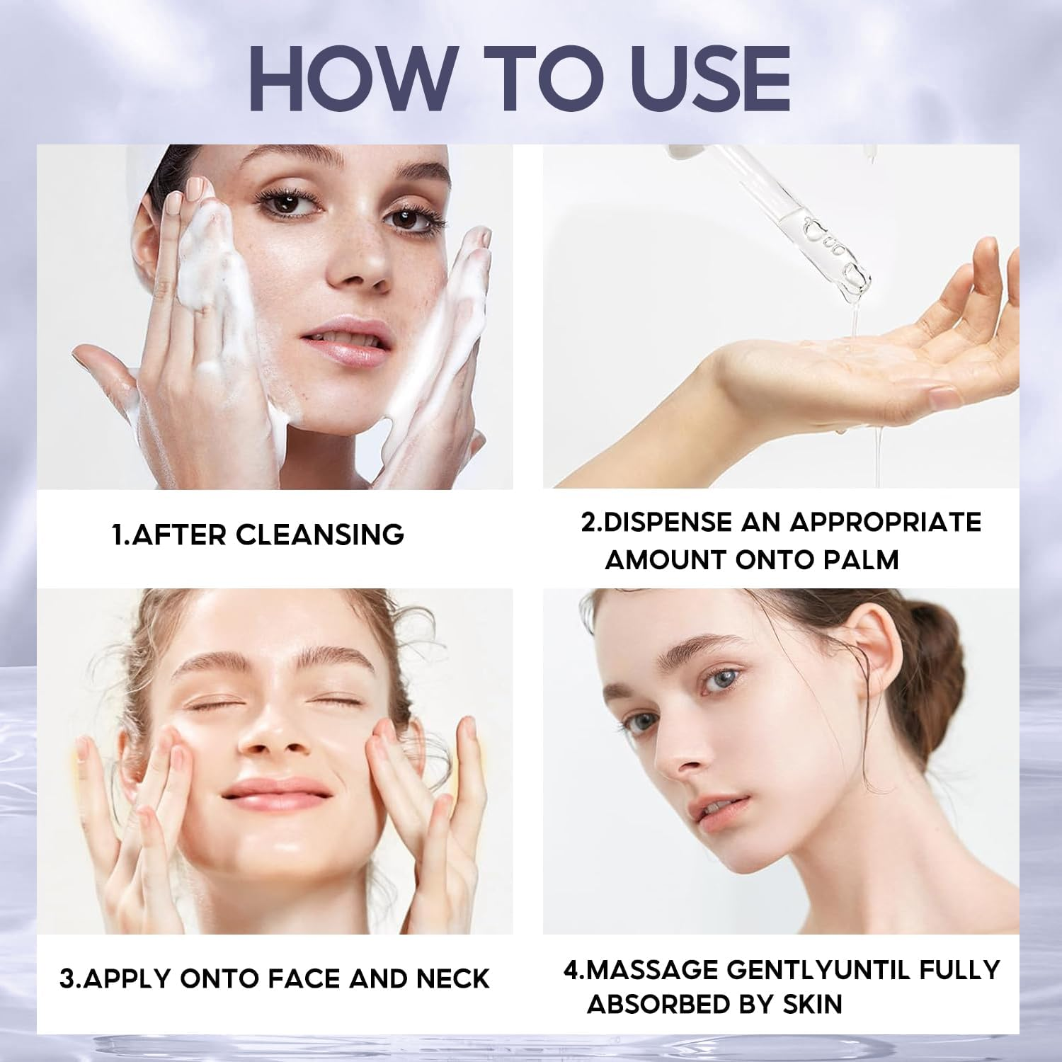 Retinol Serum with Hyaluronic Acid & Vitamin E | Anti-Aging Face Serum for Firming, Smoothing & Deep Moisturizing | 1.5 Fl Oz/45Ml image number 3