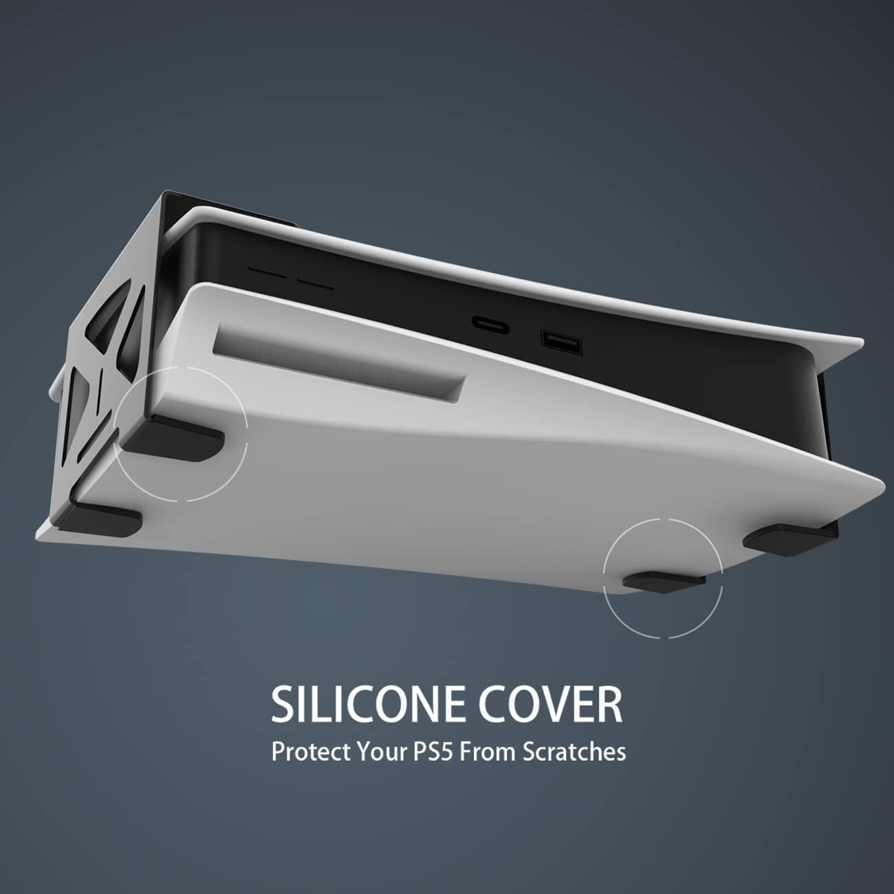 Monzlteck under Desk Holder for PS5/PS5 Slim,Stealth Mount Compaitble with Playstation 5 Disc & Digital Edition Console,Space Saving,Dp-05 image number 2