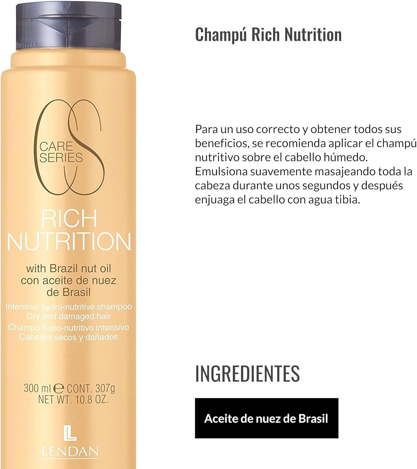 Lendan LD Rich Nutrition Shampoo 300 Ml image number 6