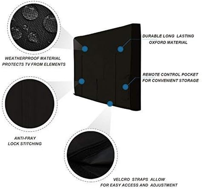 Outdoor Waterproof and Weatherproof TV Cover for 52 to 55 Inches TV image number 2