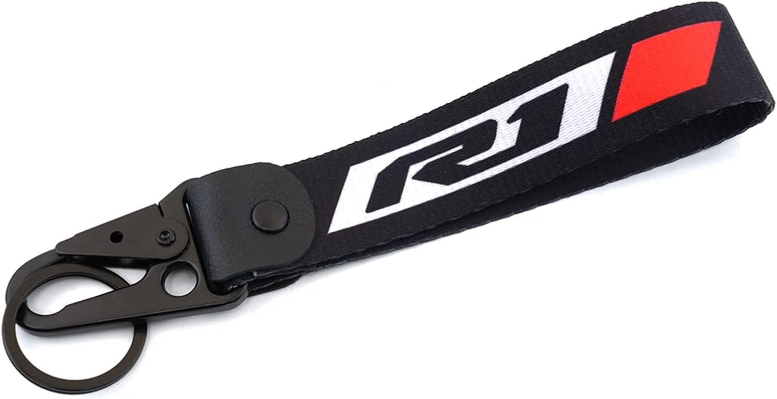 WYJDZSW Keyring Keychain Compatible with Yamaha R1 R6 R3 YZF-R6 2015 Yzf R1 2006 Yzf-R3 All Years Accessories Motorcycle Embroidery Key Ring Chain image number 6