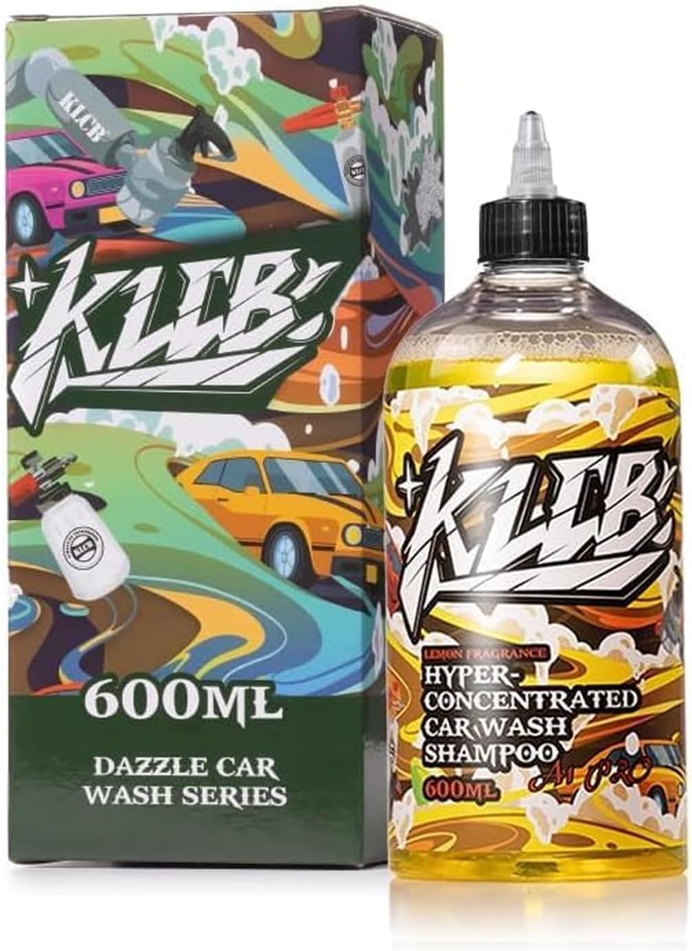 KLCB A1 Pro Car Wash Shampoo 600Ml &ndash; High-Concentrated, Ph Neutral, Foam Cannon Compatible &ndash; Safe for Ceramic Coating, Wax & All Paint &ndash; Streak-Free, High-Foaming Cleaner
