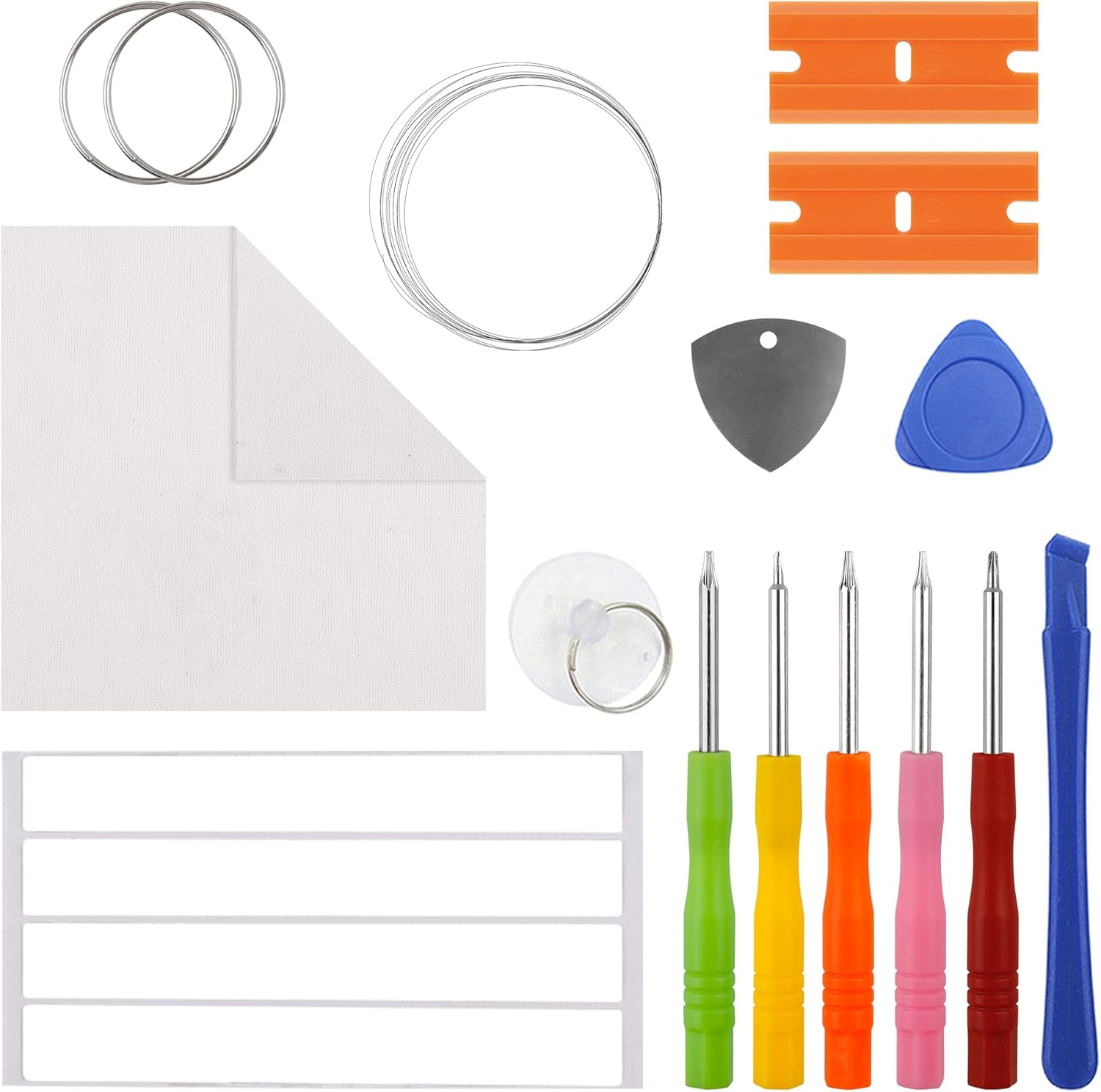 Duotipa Front Glass Display Glass Repair Compatible with Google Pixel 8A, Front Glass Replacement Repair Kit - Includes Tools (No Display and Touch Digitizer) with OCA Adhesive