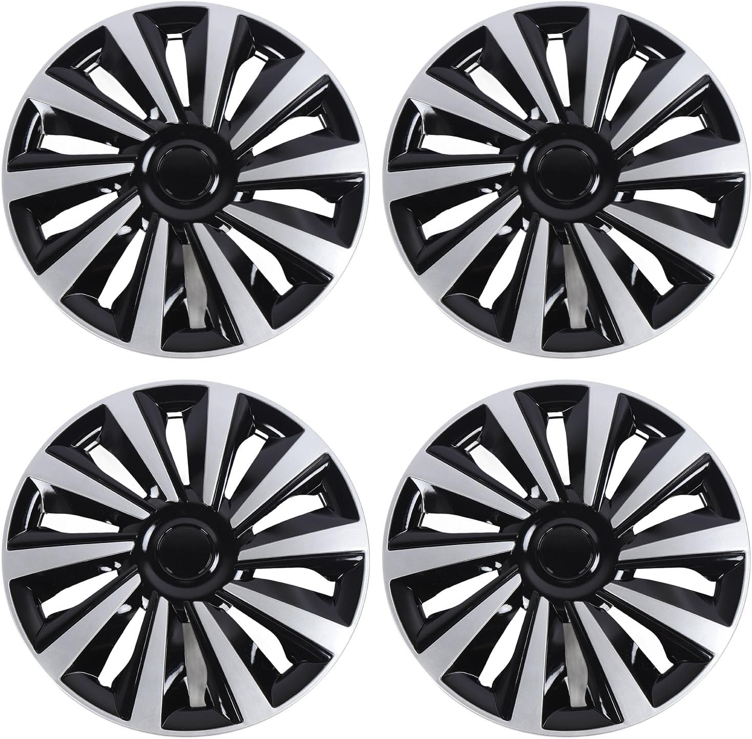 4Packs Hub Caps, 15 Inch Hubcap Wheel Cover, Automotive Wheel Tire Covers, Fit for V40, R15 Rim Set, Snap on Replacement Exterior Accessories image number 6