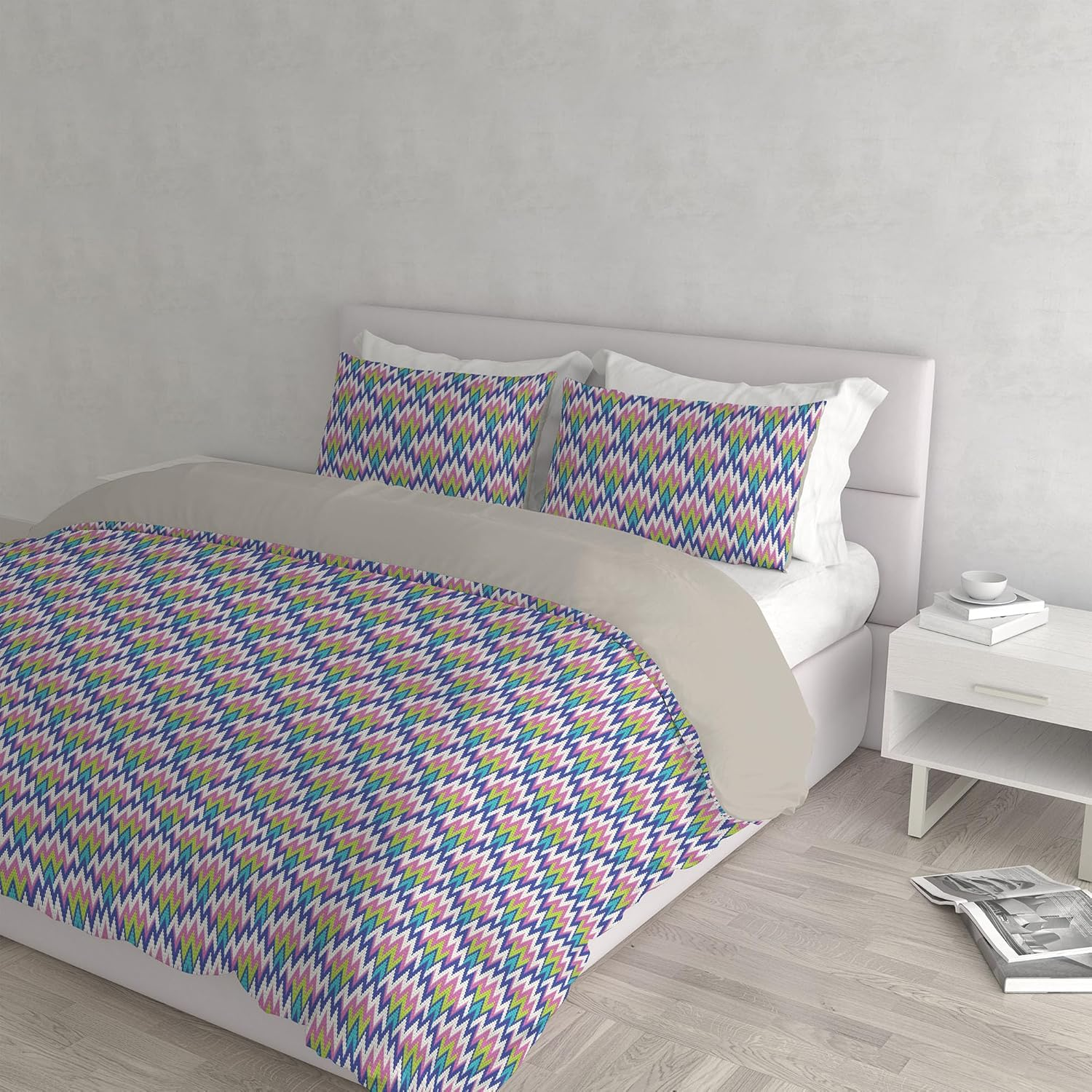 Hellas Fantasy Duvet Cover Set, Made in Italy &ndash; Duvet Cover Set &ndash; Duvet Cover 250 X 200 Cm with Flap and Pillow Cases, Double, Hellas