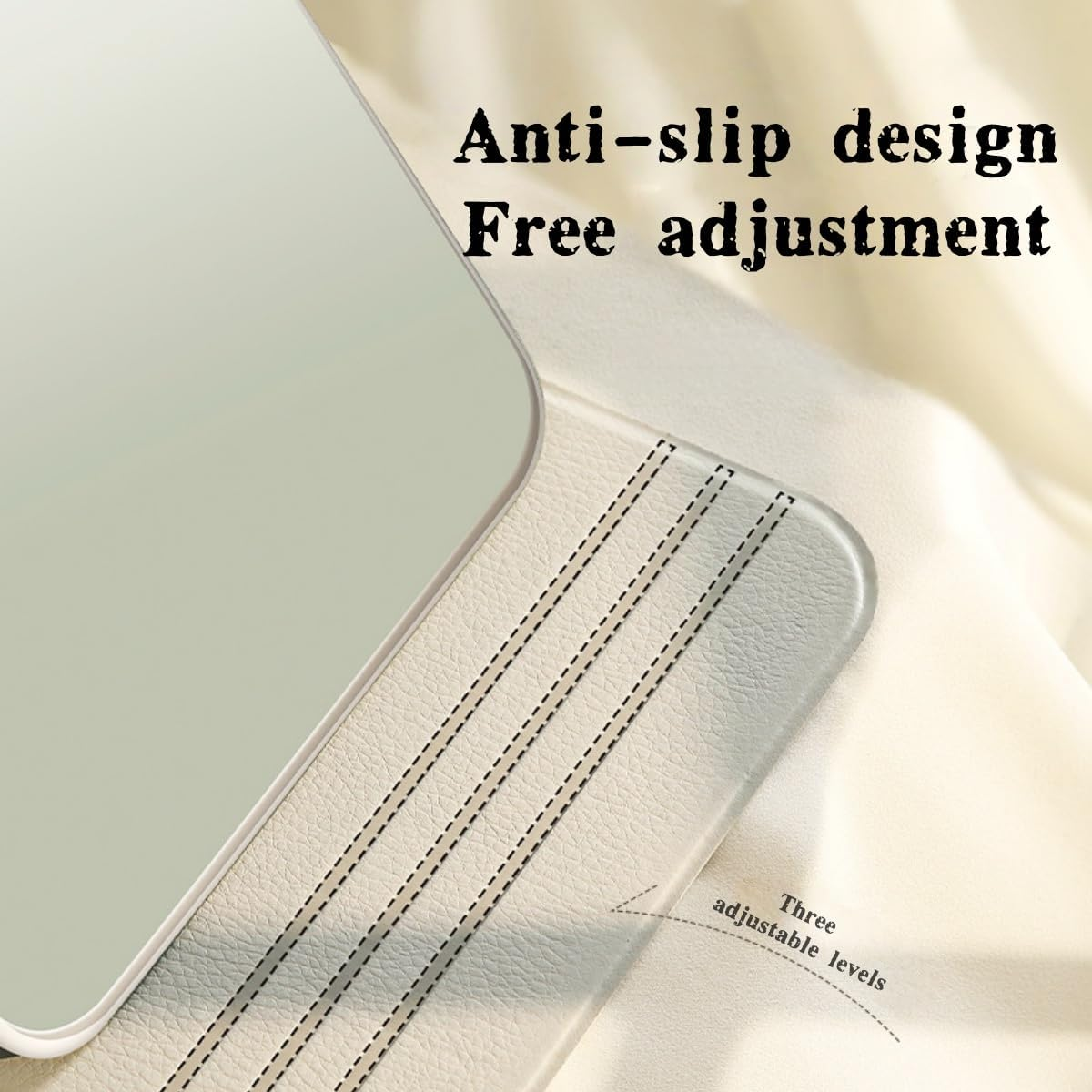 Zxjsisy 2-Piece Mini Portable Makeup Mirror with High-Definition Anti-Distortion Glass, Suitable for Students to Carry, Fold and Hold, Suitable for Travel and Dormitories image number 5