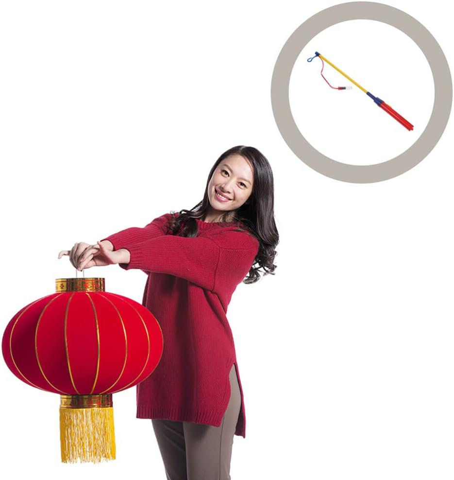 STOBOK 5Pcs Lantern Stick Led Lantern Walking Stick Walking Light Bulbs Lanterns Pole for Kids Childrens Toys Electronic Lanterns Pole Plastic Manual Suite image number 2